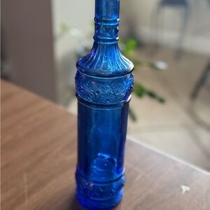 Vntg Cobalt Blue Decorative
Bottle, retro home decor, window displays